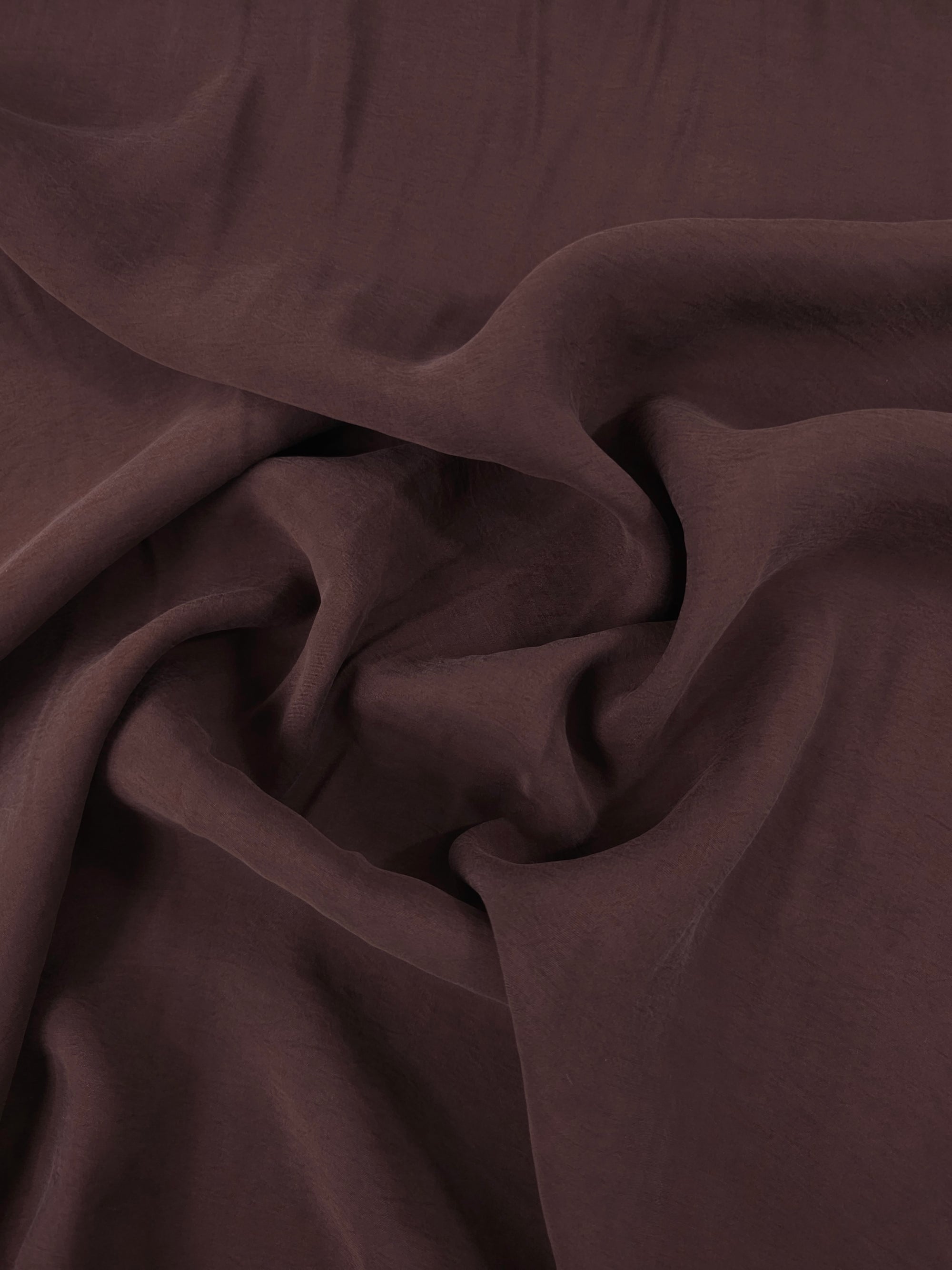 Puce Brown Poly Cupro Modal