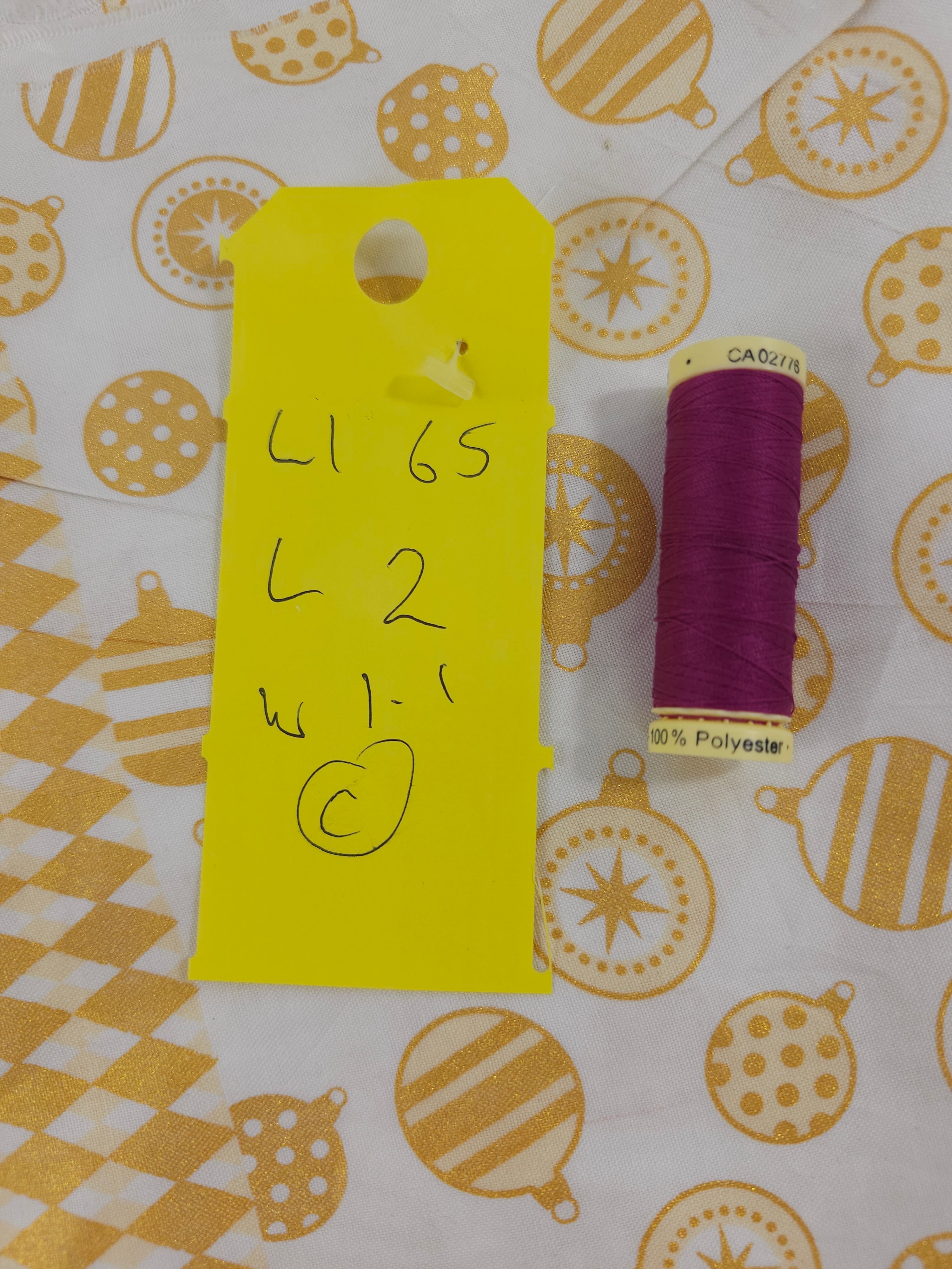Golden bauble Cotton- 2m piece