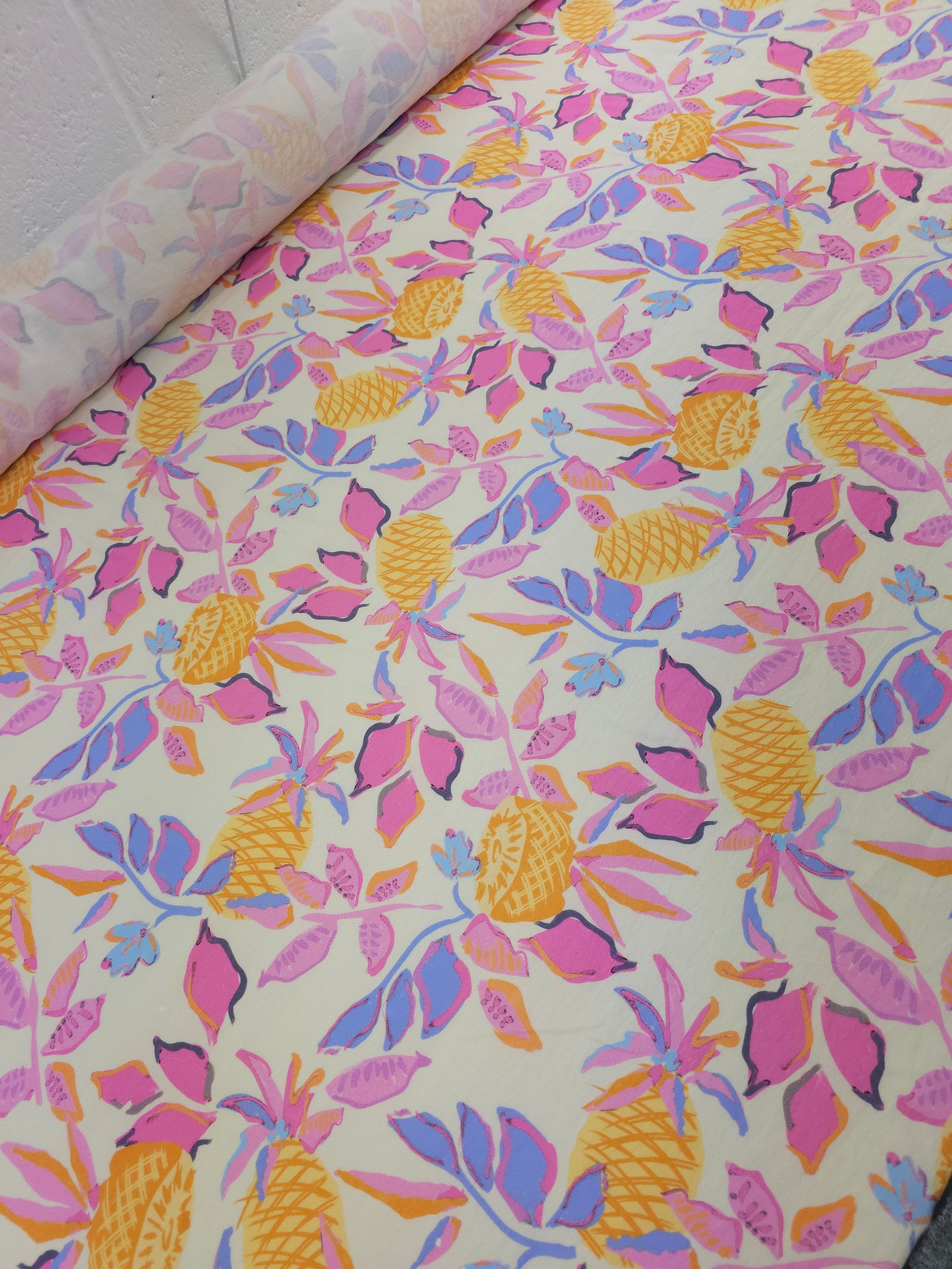 Pineapple Oasis Leaf Modal Viscose