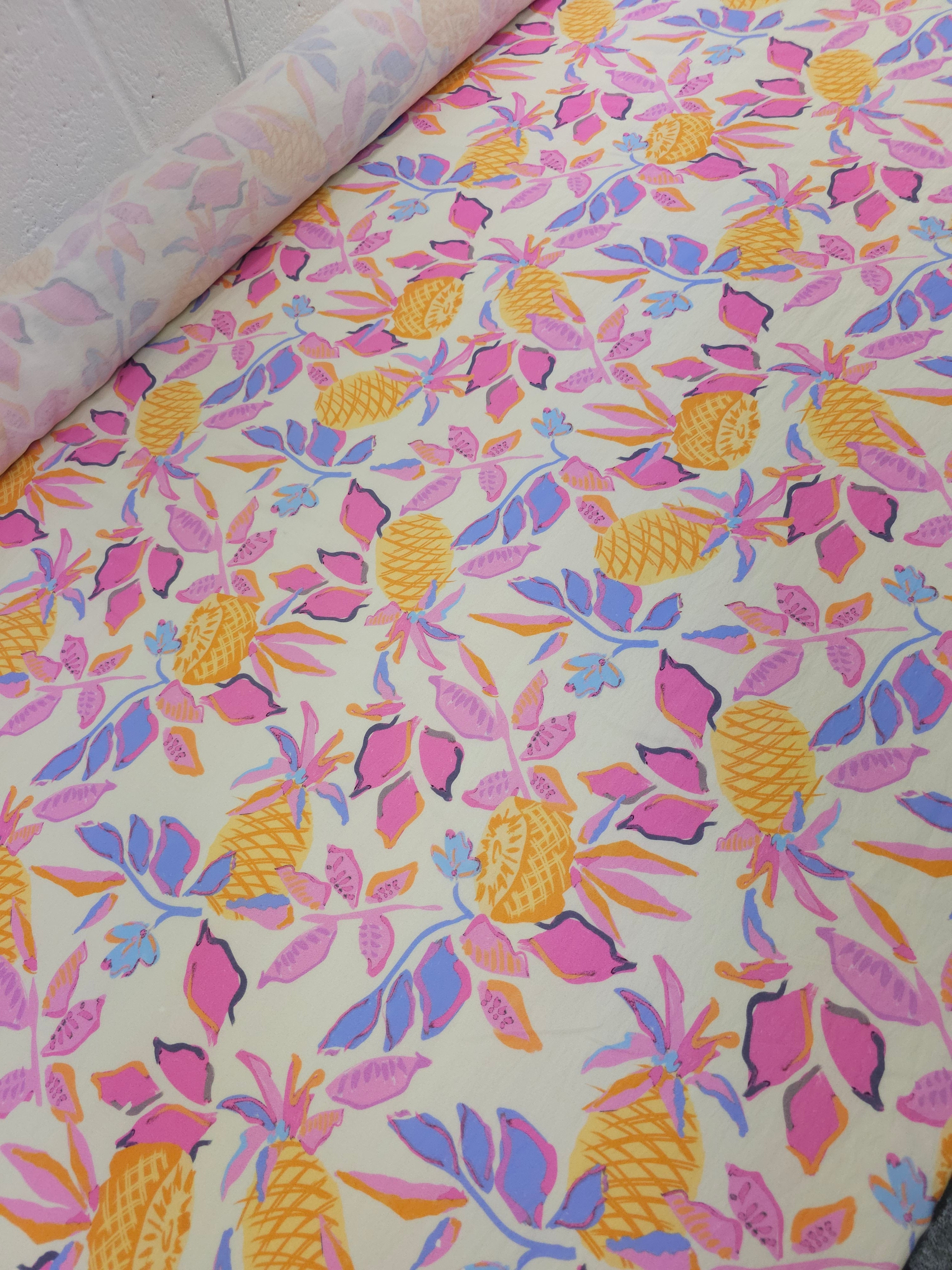 Pineapple Oasis Leaf Modal Viscose