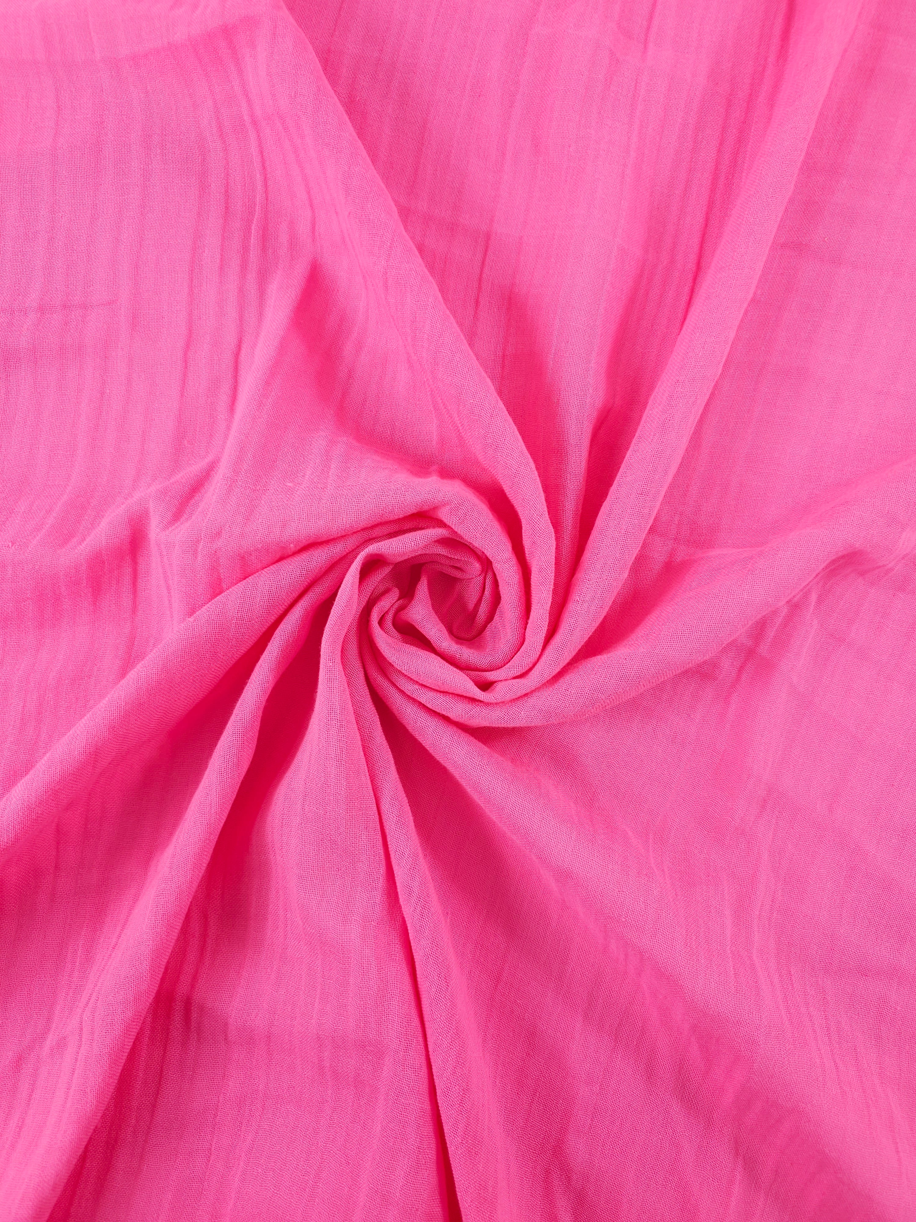 Fuchsia Pink Double Gauze