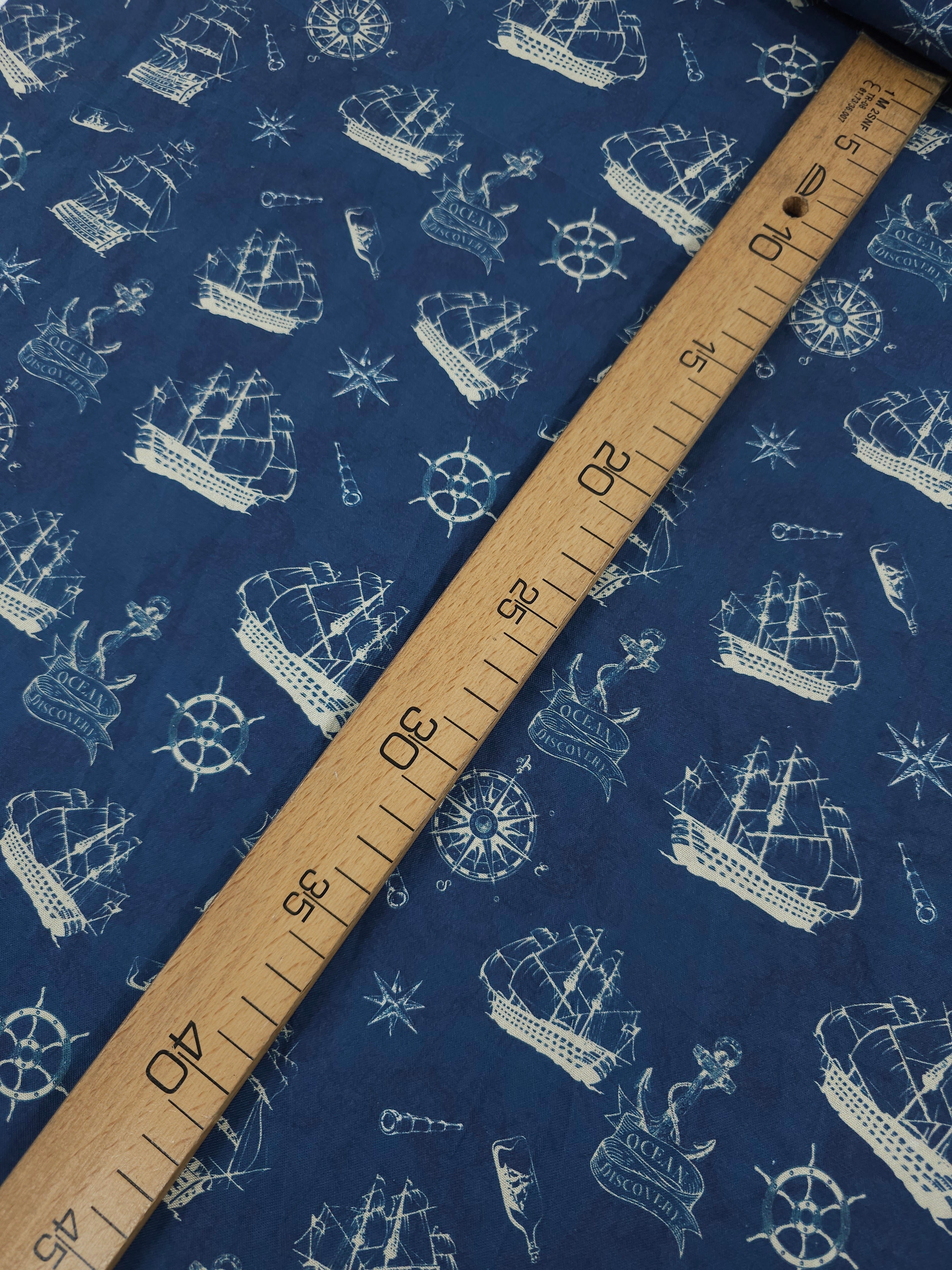 Navy Sailor Ship 100% Cotton