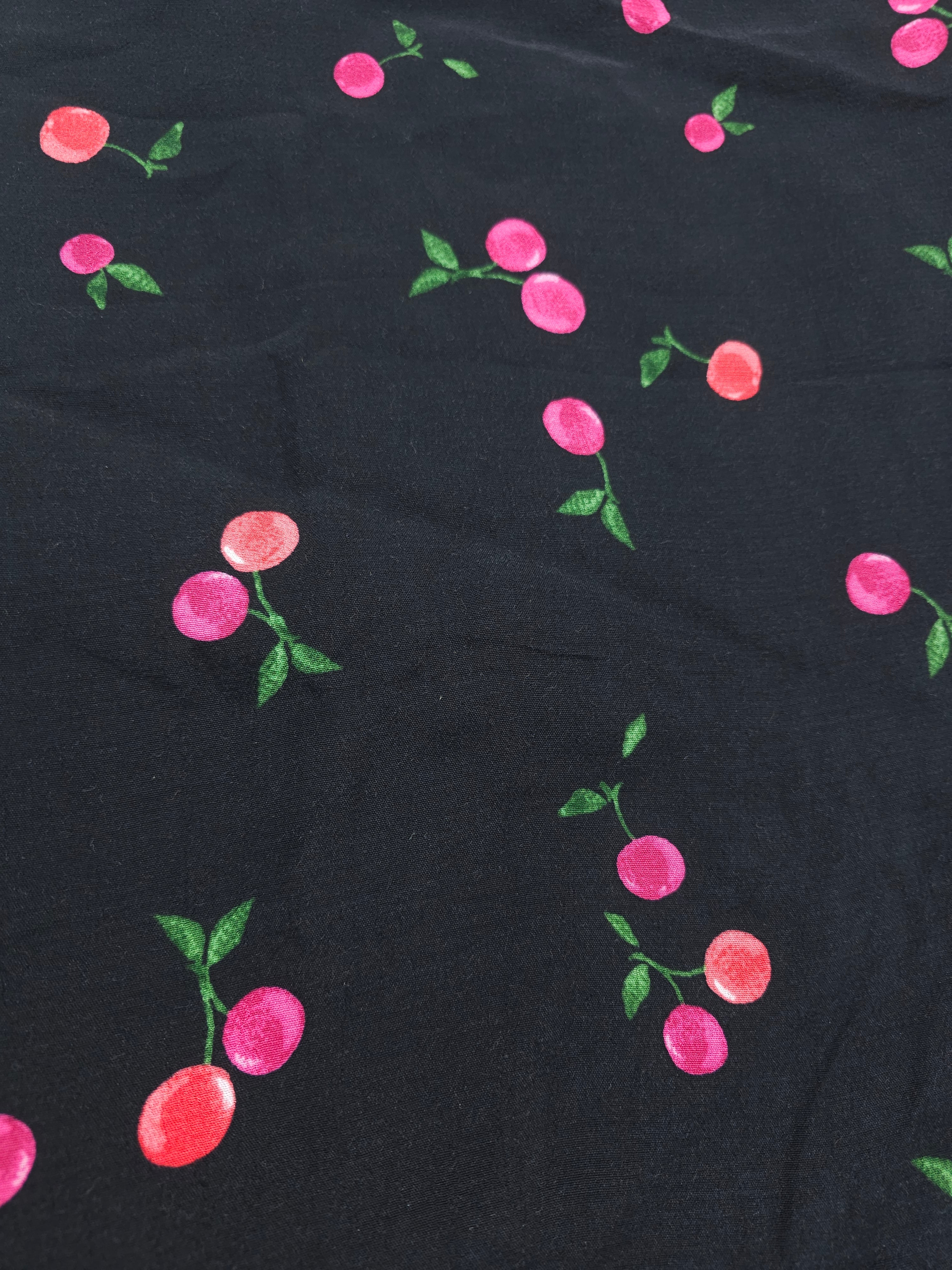 Cherry Viscose- 1m piece