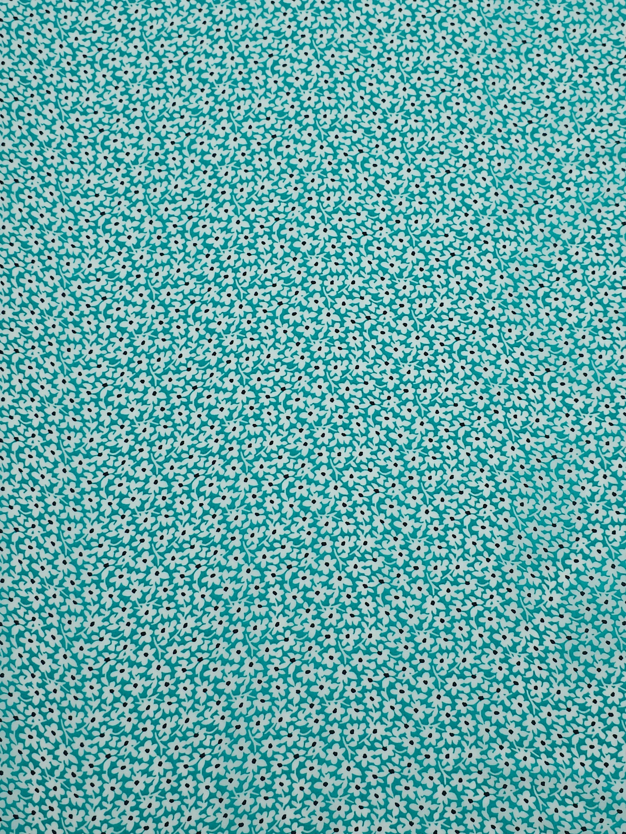 Light Teal Daisy Cupro