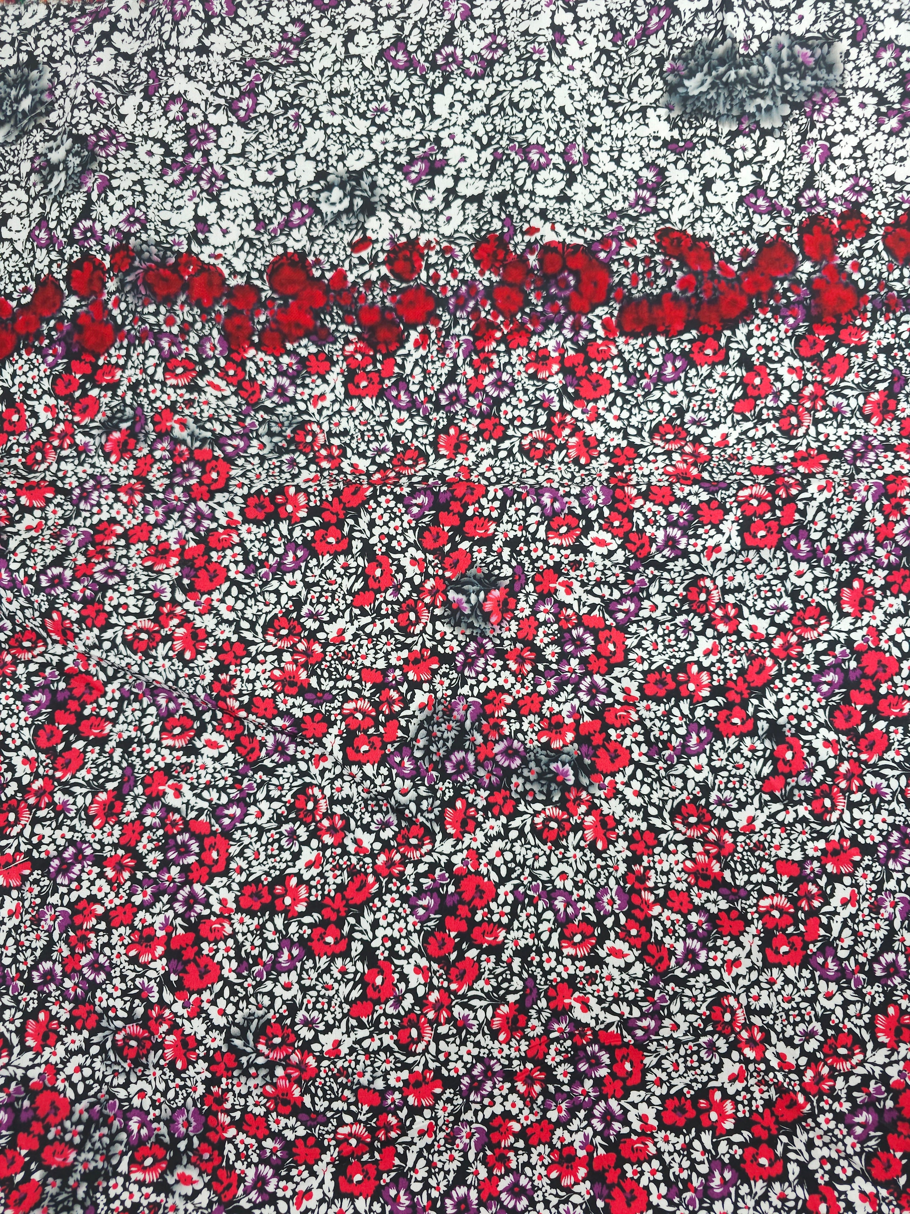 Ditsy dark Cotton sateen- 2m piece