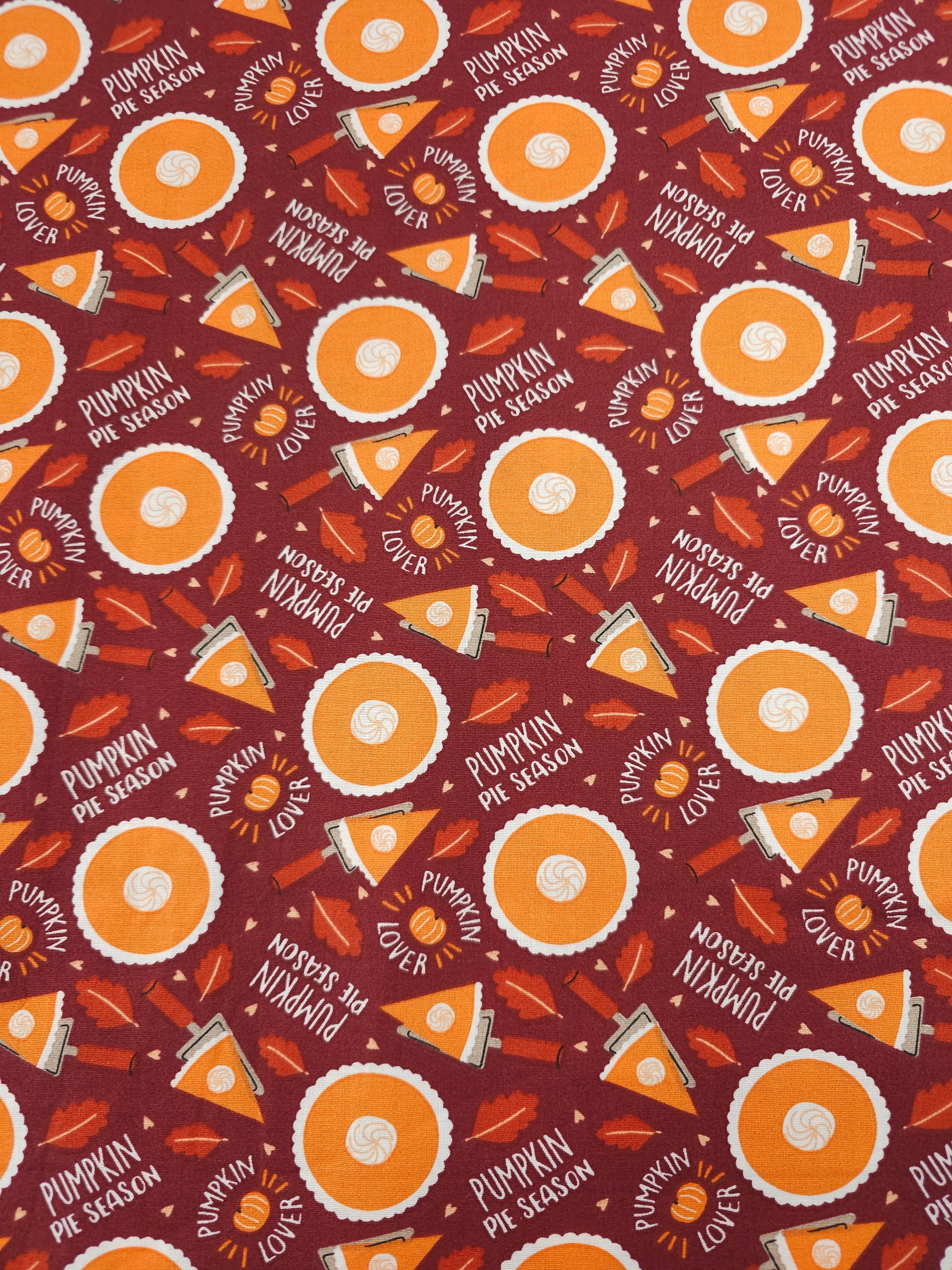 Pumpkin Pie Season 100% Cotton