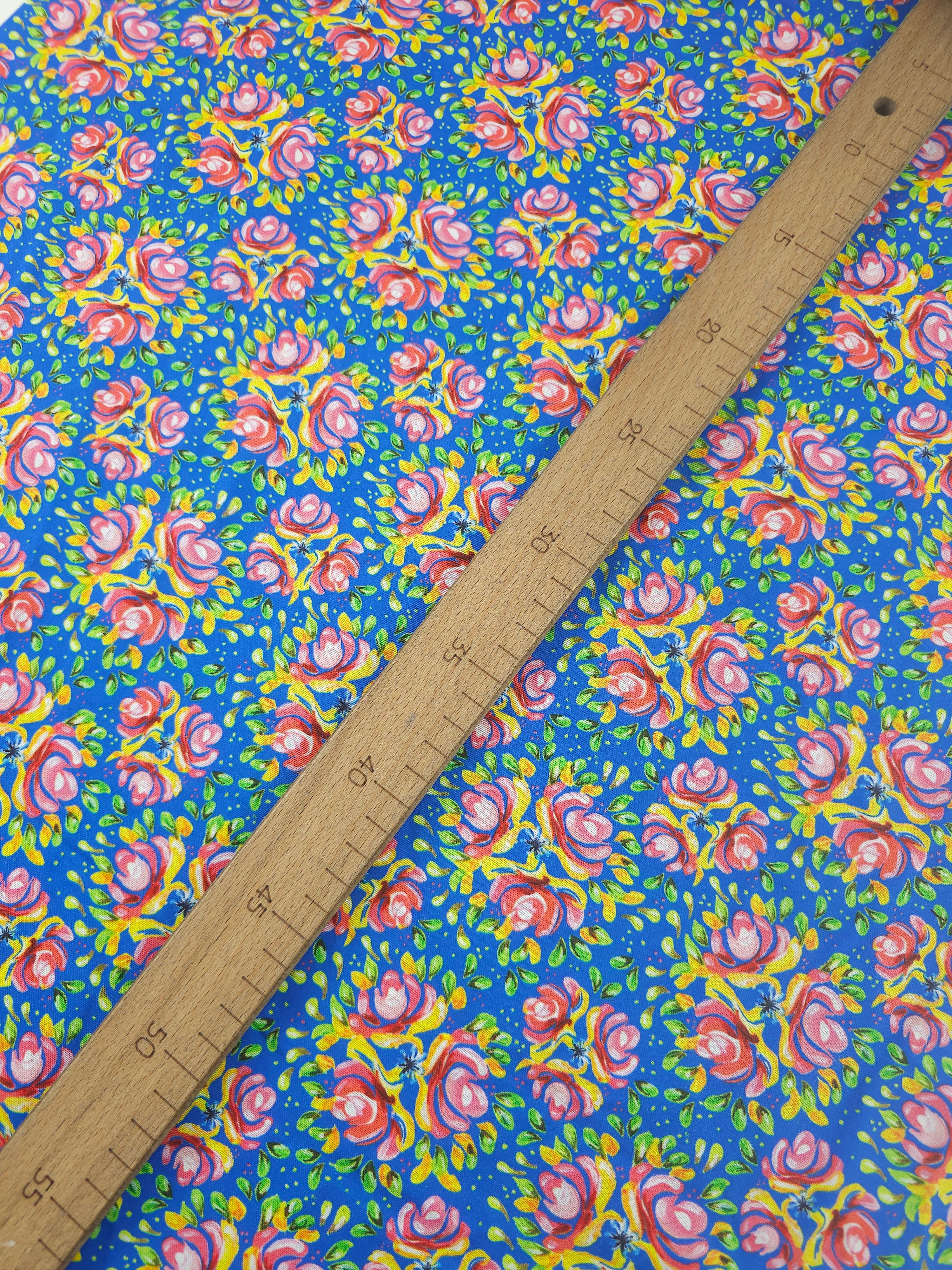 Bohemian Water Roses 100% Cotton