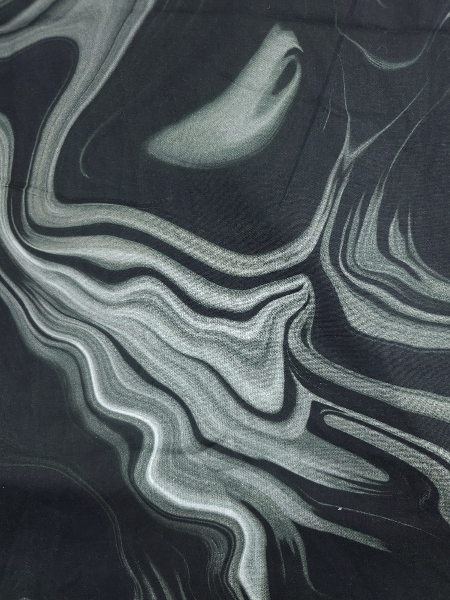 Black Fluid Art Cotton (Various Sizes)