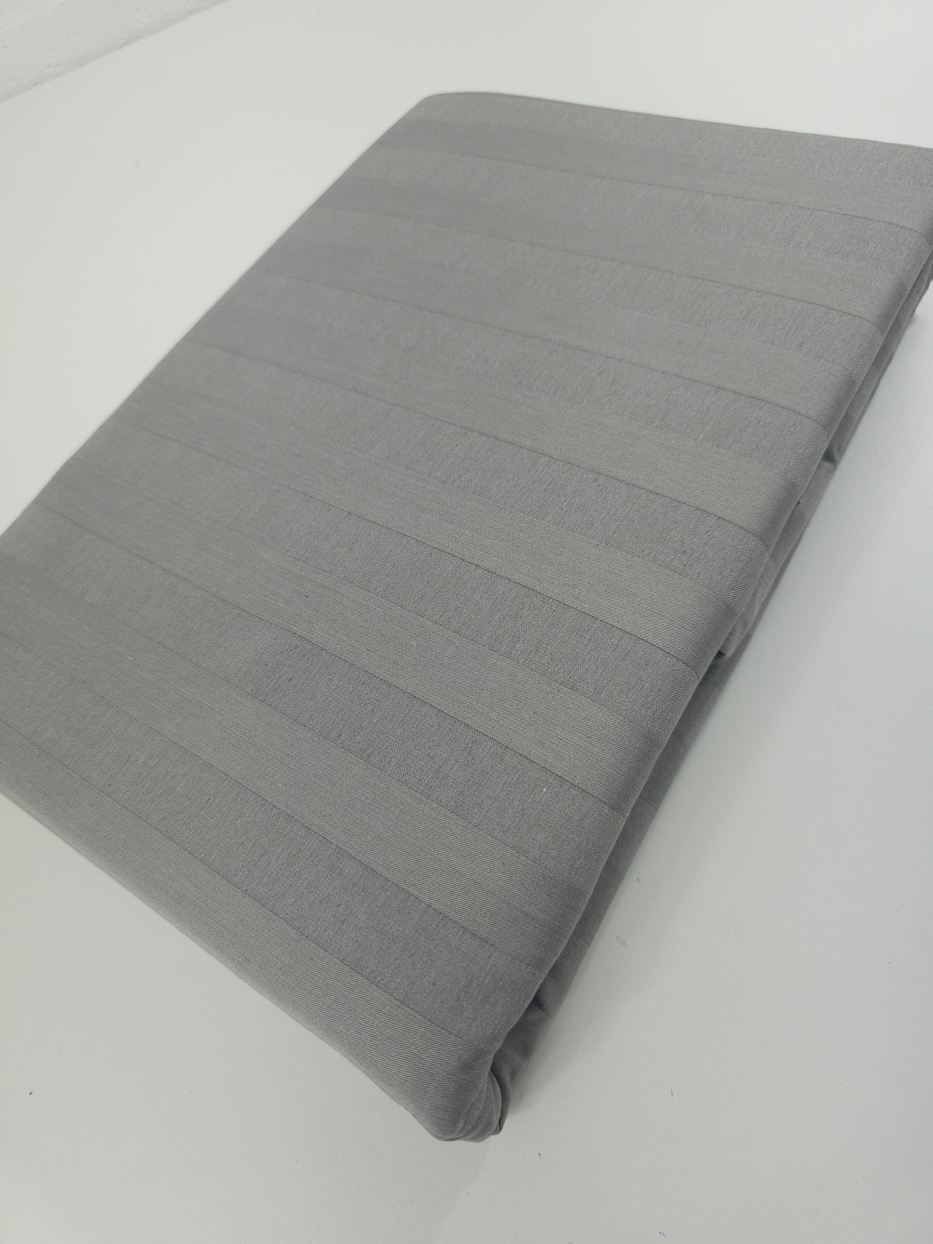 Light Grey Stripe | Duvet Set | 100% Cotton Sateen *READ DESCRIPTION*