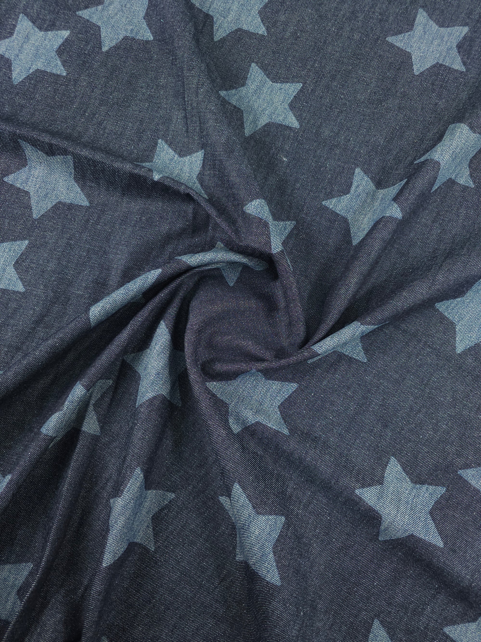 Abstract Irregular Star Denim