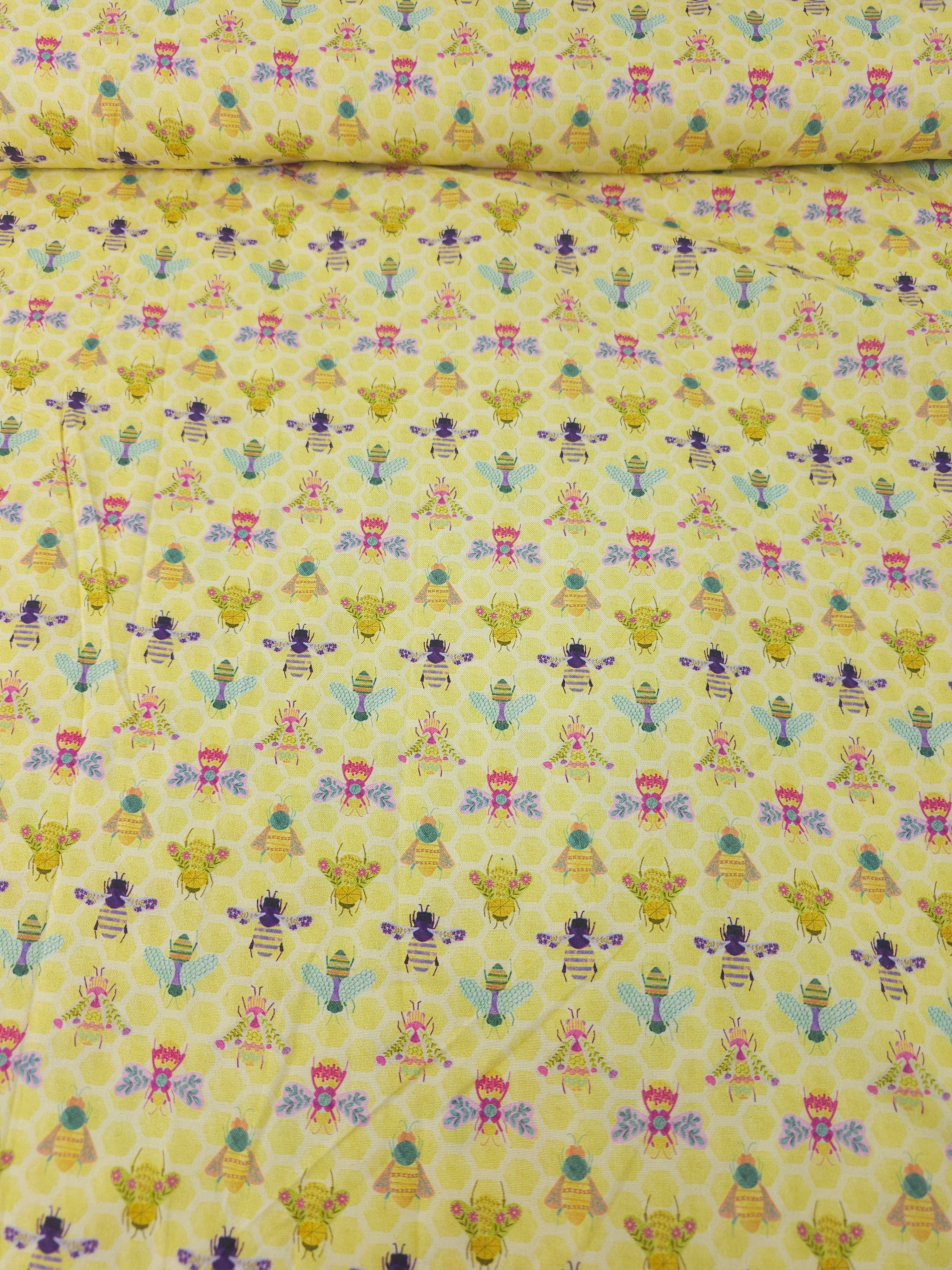 Yellow Bee Hornet 100% Cotton