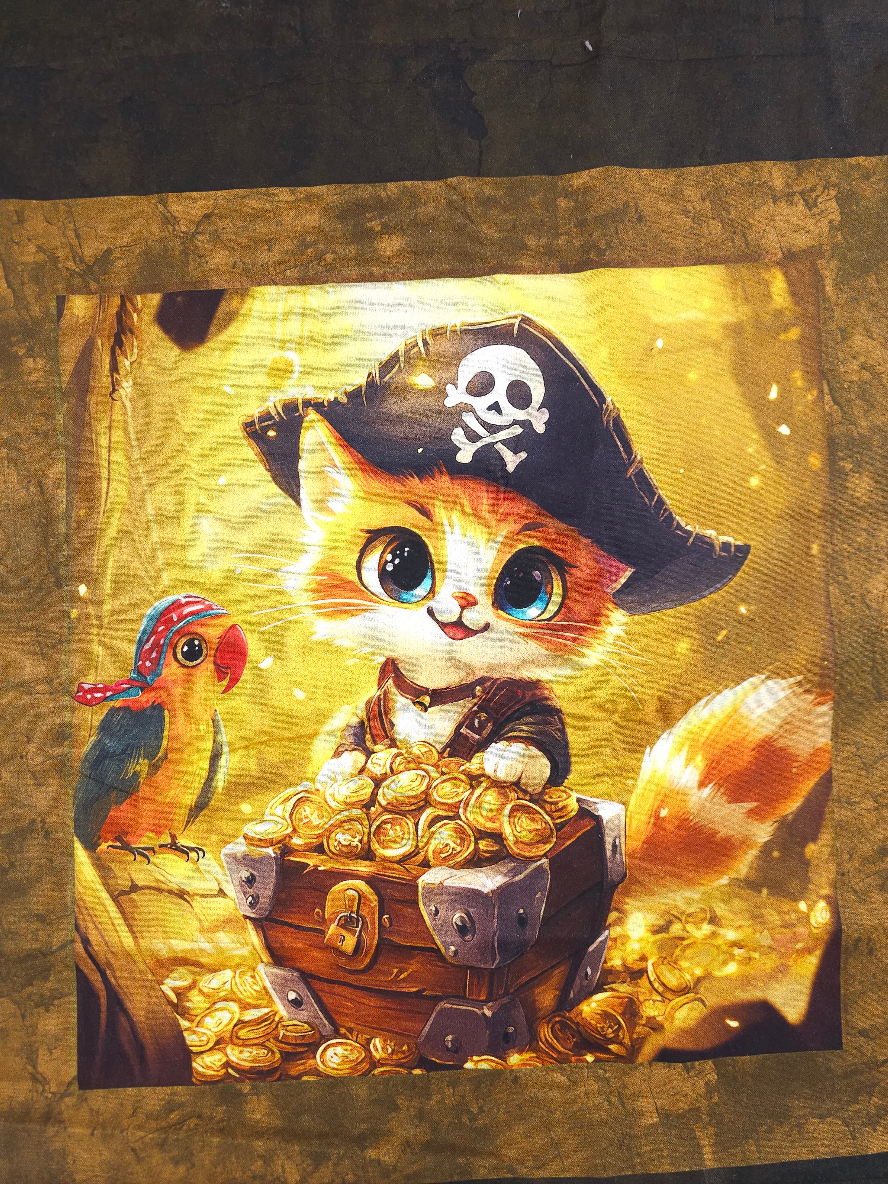 The Golden Hoard Panel Cotton - 2.2m Piece