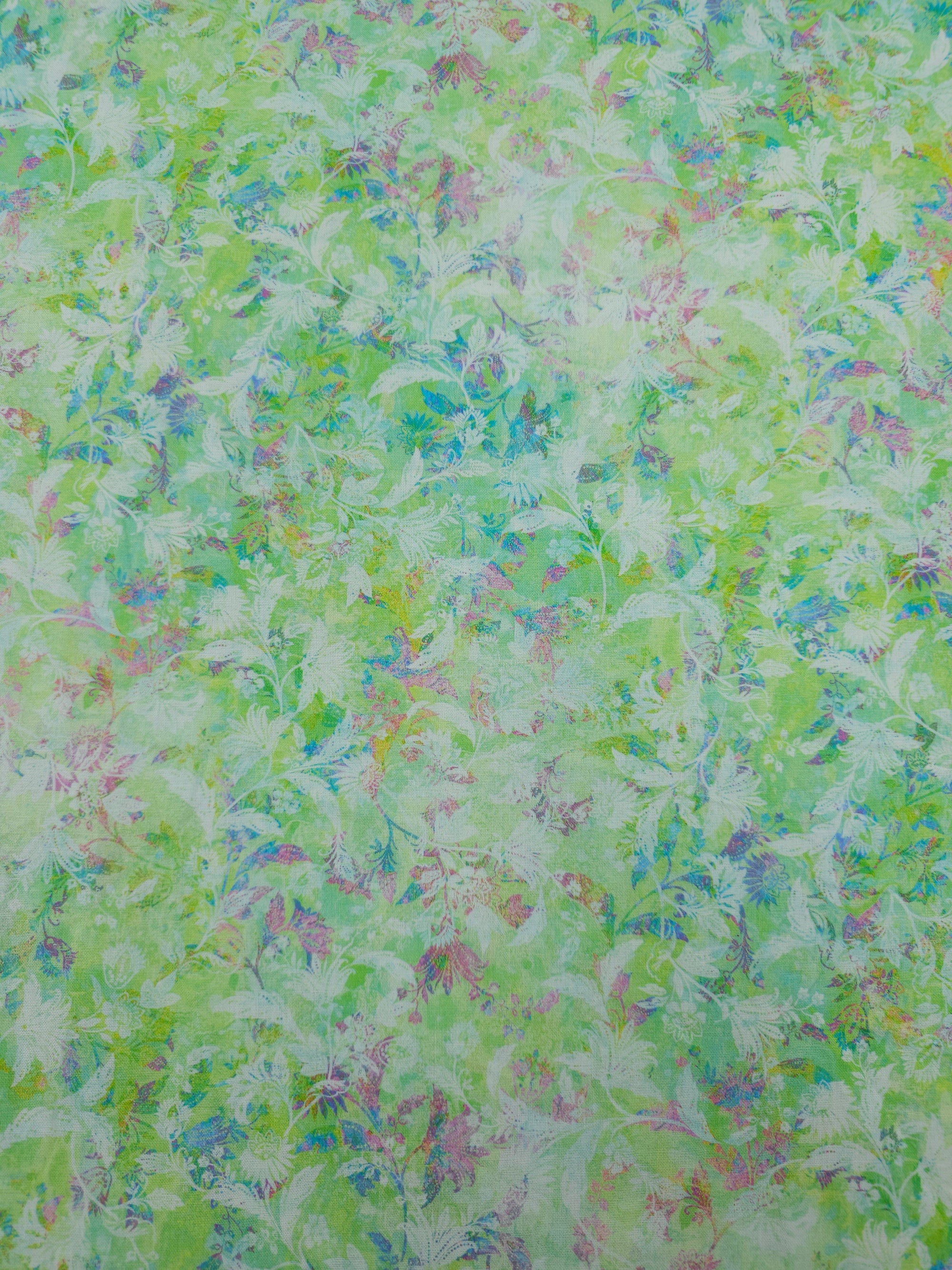 Light Green Wild Vista 100% Cotton 104" - Robert Kaufman *EXTRA WIDE*