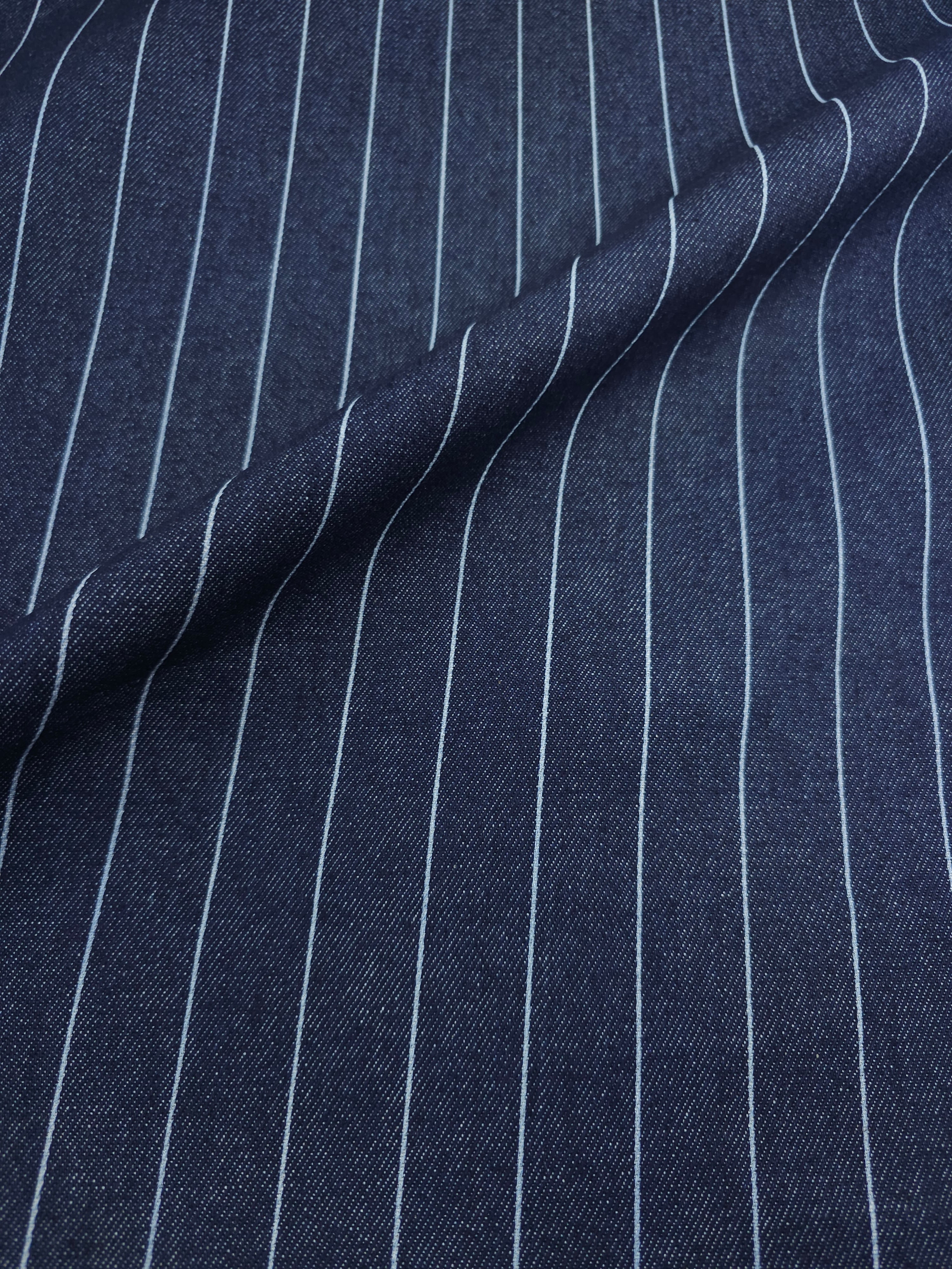 Navy/Light Blue Stripe Denim