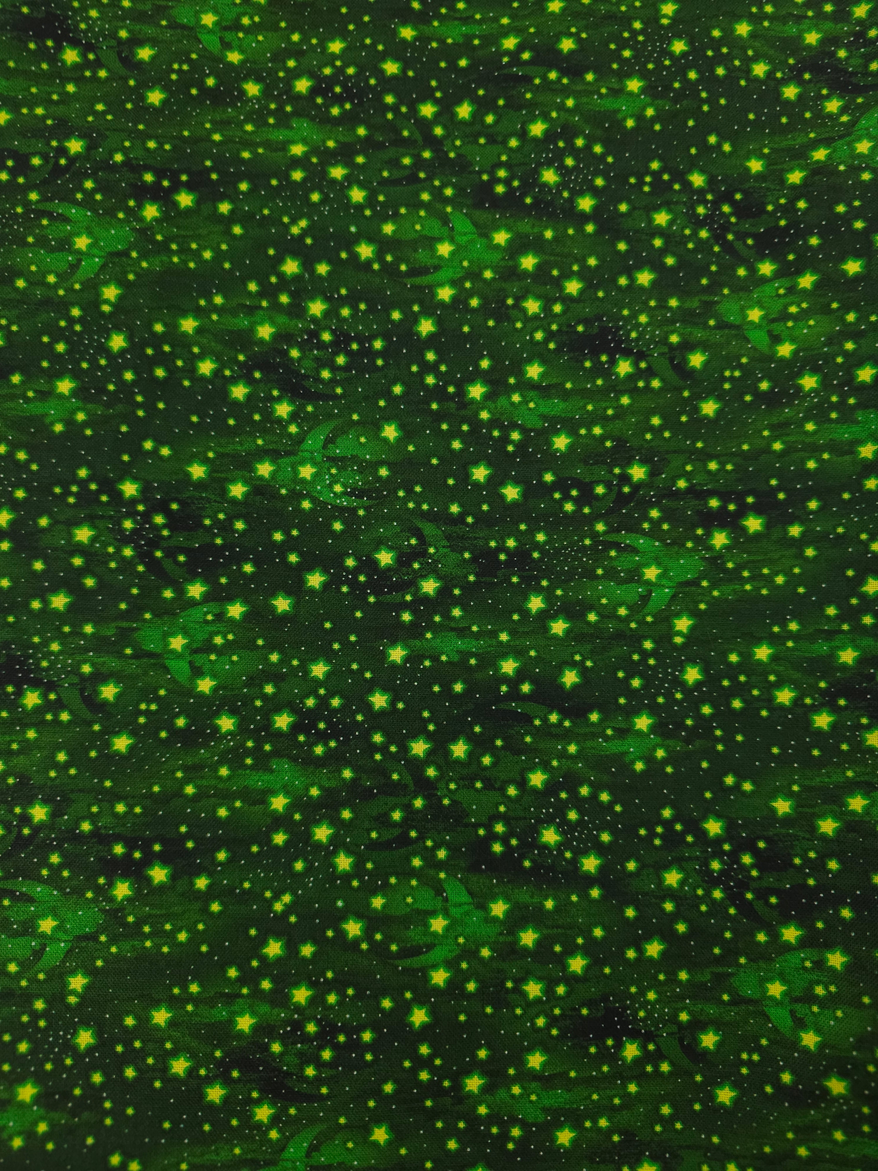 Lime star Cotton- 3m piece