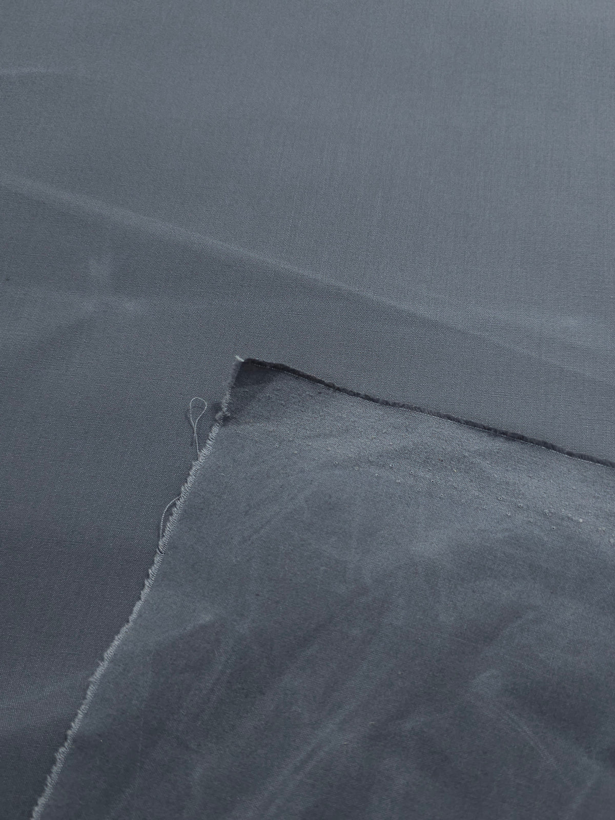 Grey Structured Wax Cotton