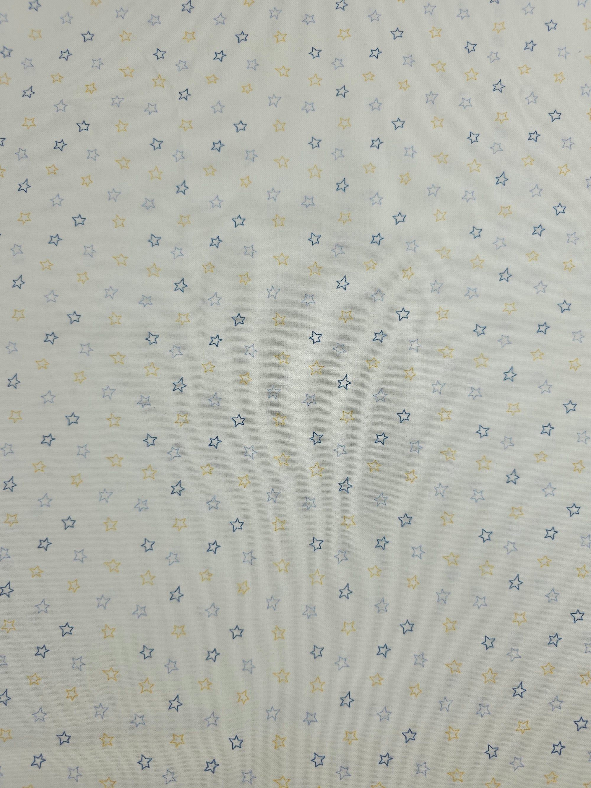 Cream Ditsy Stars 100% Cotton