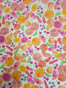  Vibrant Summer Fruit Viscose Challis - 3m piece