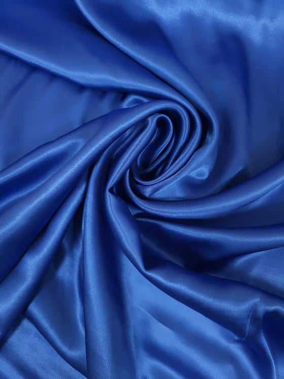 Blue Viscose Satin