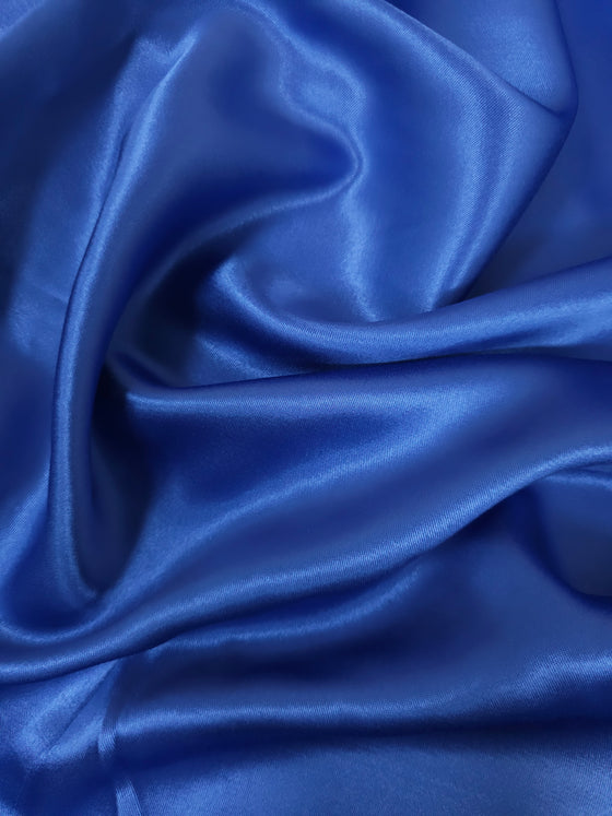 Blue Viscose Satin
