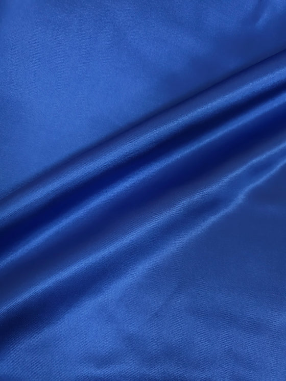 Blue Viscose Satin