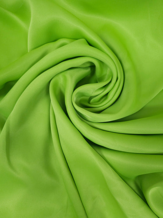 Lime Green Viscose Satin