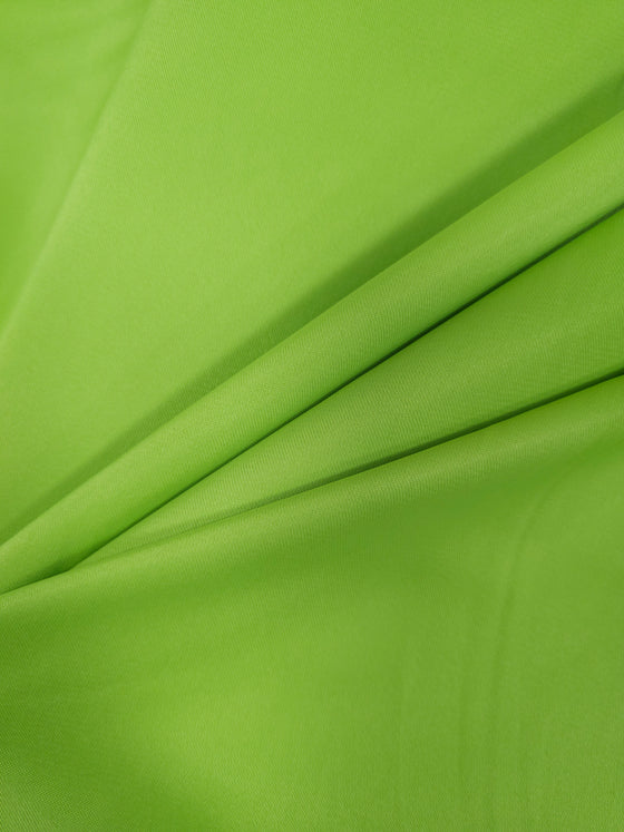 Lime Green Viscose Satin
