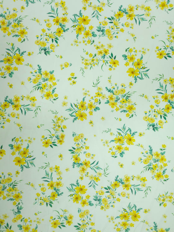 Yellow/White Floral Organic Cotton