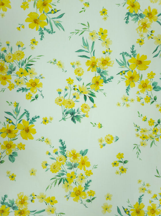 Yellow/White Floral Organic Cotton