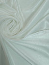 Ivory Polka Satin Jacquard