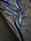 Dark Blue Foil-look PU Leather