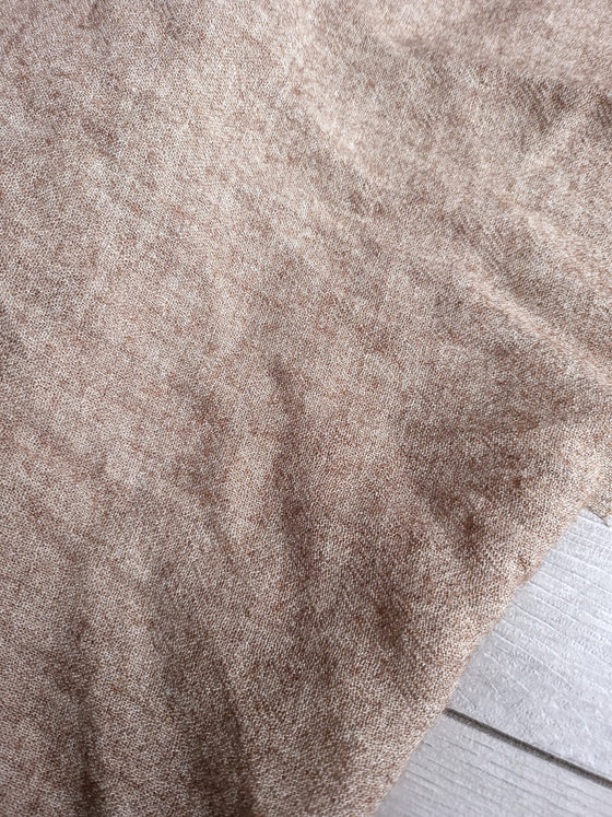 Sandy Beige Viscose Wool