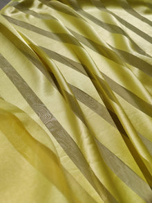  Striped Burnout Acetate-Organza Yellow