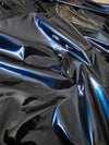 Dark Blue Foil-look PU Leather