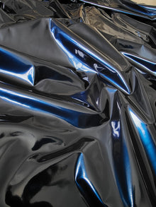  Dark Blue Foil-look PU Leather