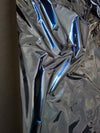 Dark Blue Foil-look PU Leather