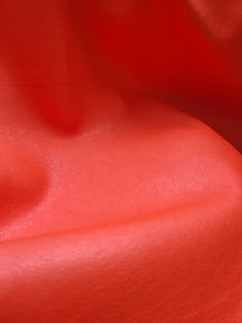  Red Tangerine Viscose-backed PU Leather