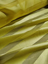 Striped Burnout Acetate-Organza Yellow