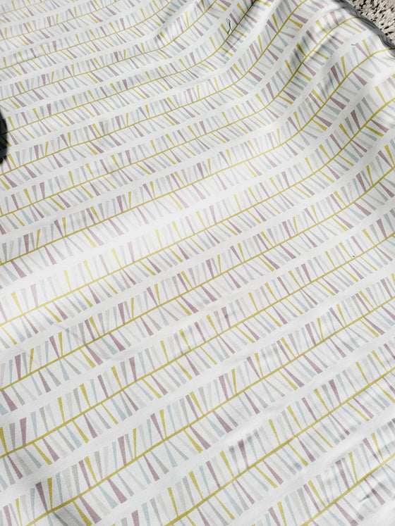 Olive Quirky ZigZag 100% Cotton