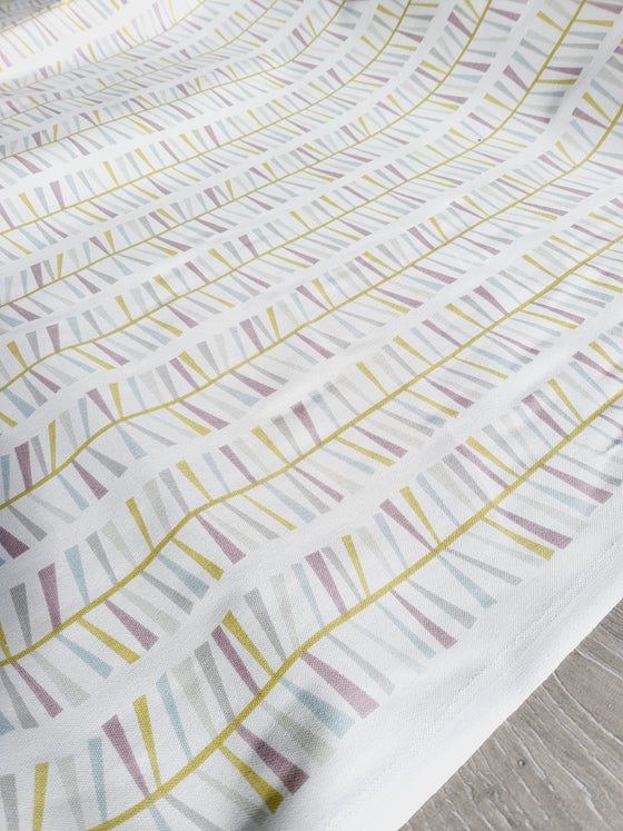 Olive Quirky ZigZag 100% Cotton