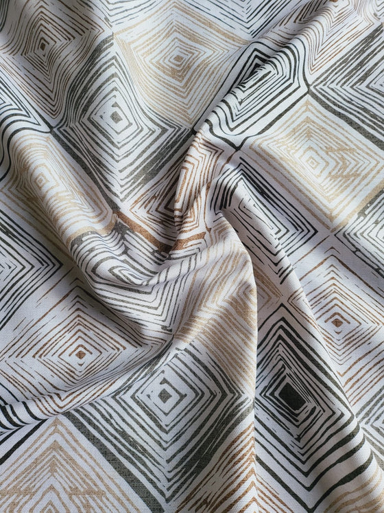 Greige Mosaic 100% Cotton