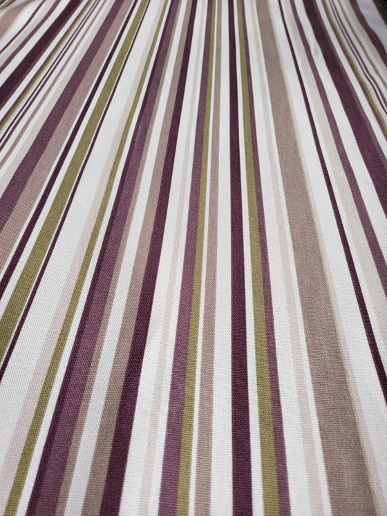 Goa Stripe Mulberry 100% Cotton