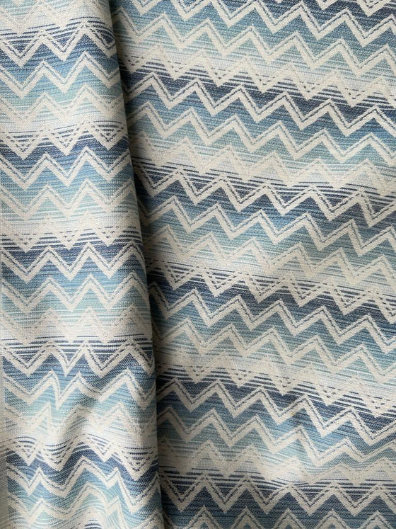 Turquoise Lazio Natural Polyester Furnishing