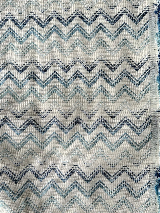 Turquoise Lazio Natural Polyester Furnishing