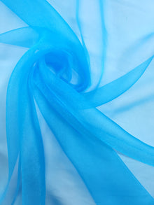  Cerulean Blue Crystal Organza