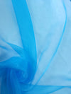 Cerulean Blue Crystal Organza