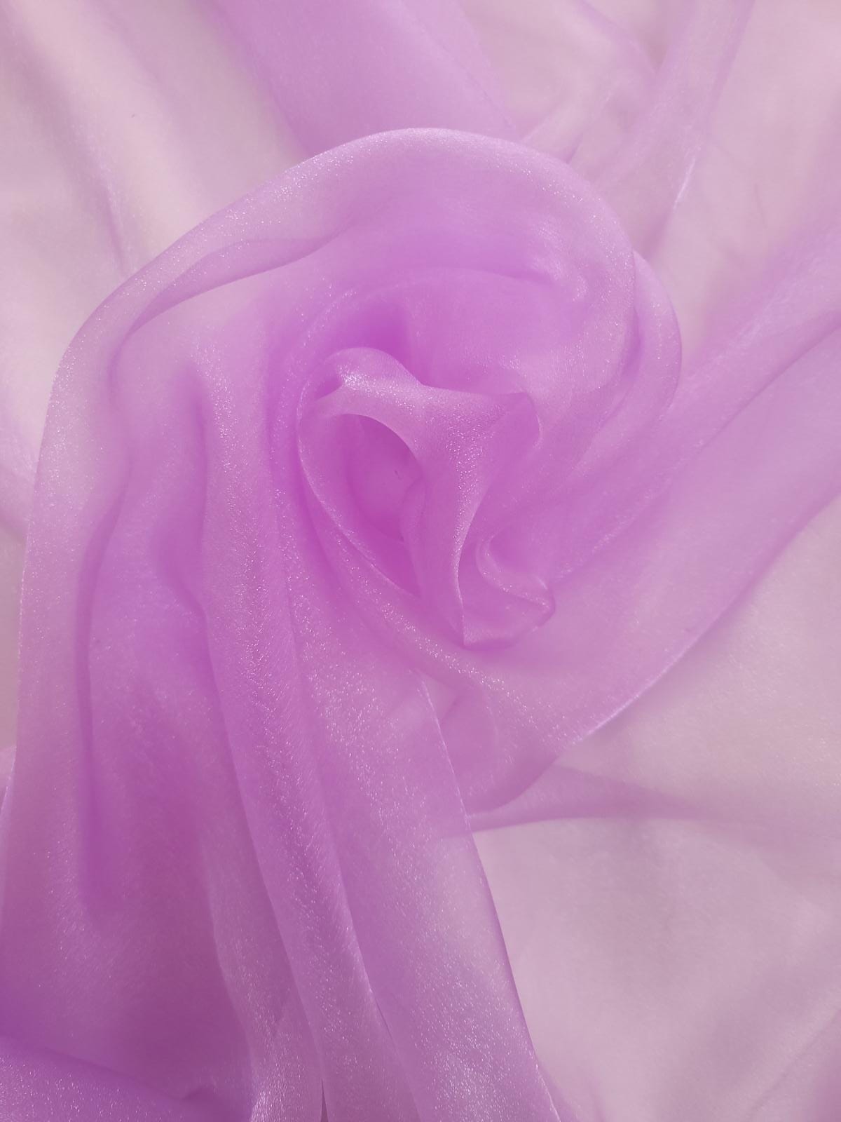 Lilac Crystal Organza