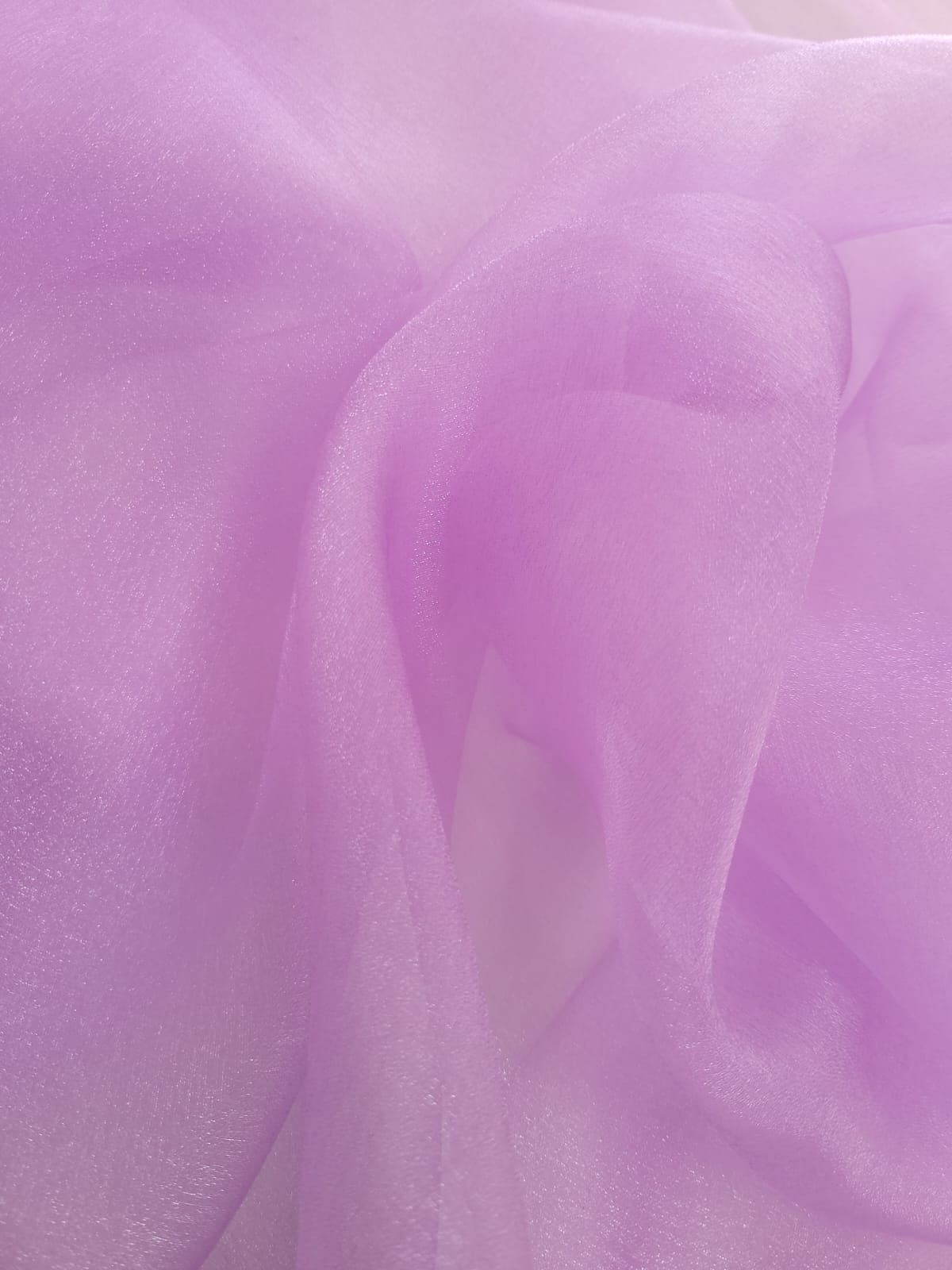 Lilac Crystal Organza