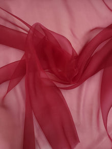  Wine Red Crystal Organza