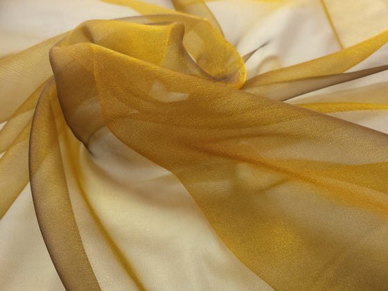 Dark Gold Crystal Organza